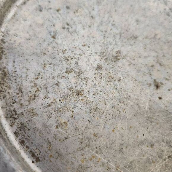 Silver rustic country tray vanity platter oval home decor - Picture 2 of 5